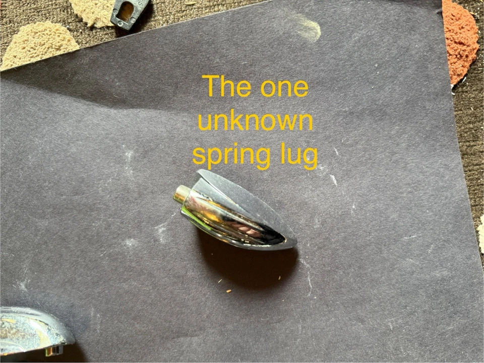 7 Vintage Slingerland Spring Drum Lugs 1963 W/ Screws And 1 Unknown - Image 3 of 3