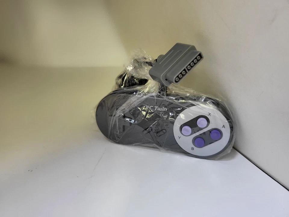 NEW Black Official Original YOBO FC TWIN OR SNES SUPER NINTENDO Controller #18O - Image 2 of 2