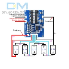 5S Li-Ion Lithium Battery Charger BMS Balance Protection Board 30A 45A 18650 New
