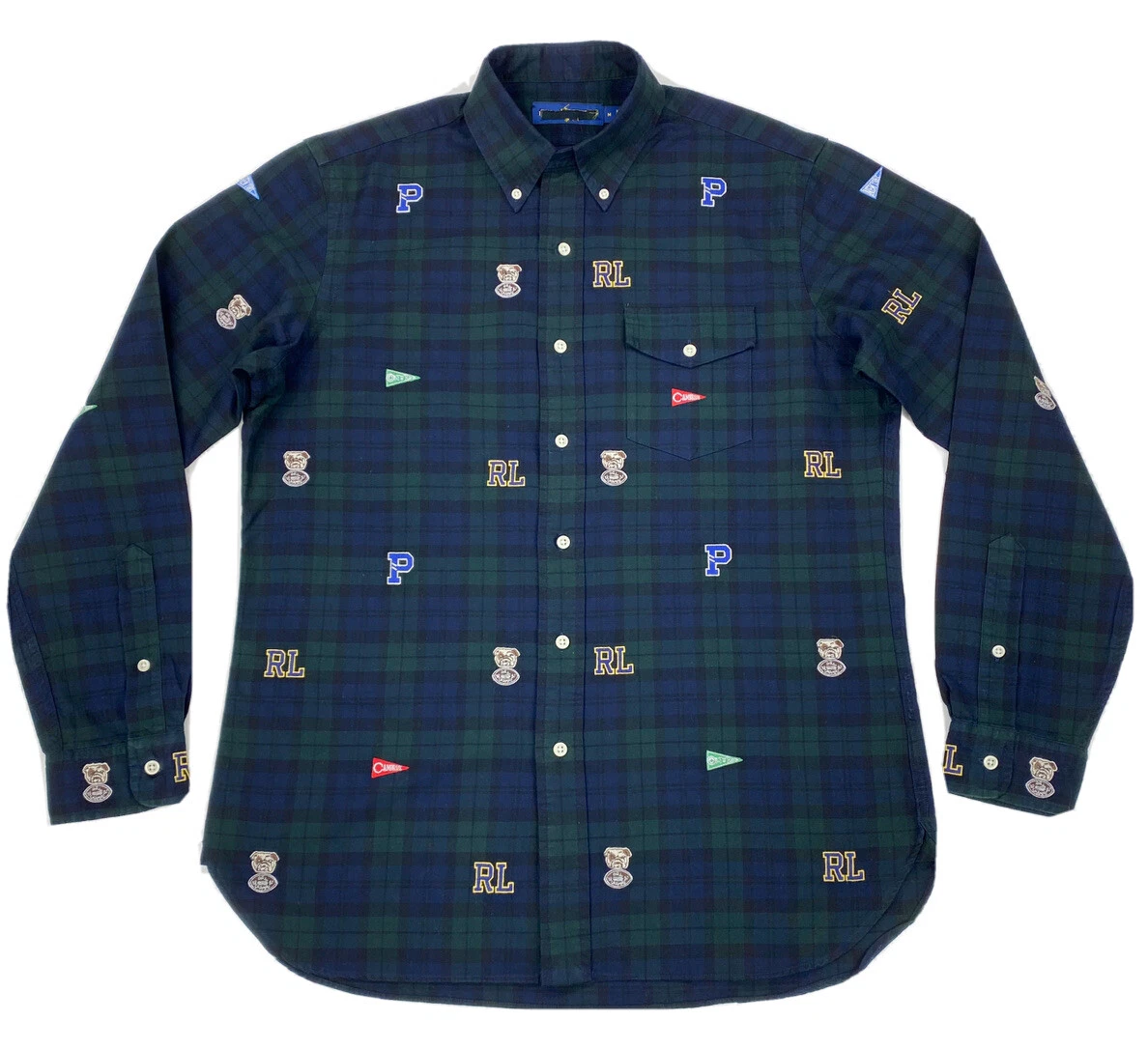 Ralph lauren slim deals fit oxford shirt navy