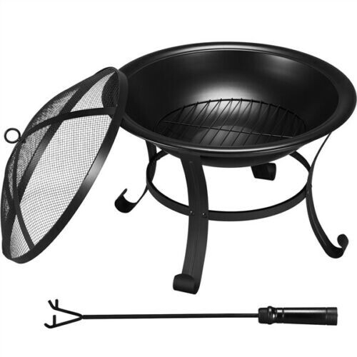 Brasero de terrasse en fer laminé pour réchauffer vos soirées d'hiver entre amis
