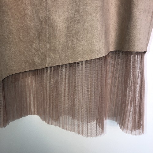 ZARA Sleeveless Faux Suede Top Ladies Girls Women’s Beige Size Small - Picture 17 of 19