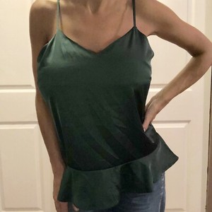 Vintage Green Satin Polyester Camisole Cami Tank Medium Emerald | eBay