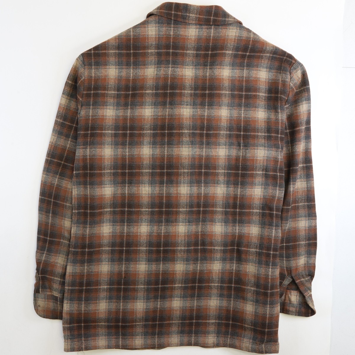 Vintage Pendleton Wool Jacket Size Large Brown Plaid | eBay