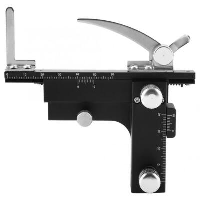 Microscope Attachable Mechanical Stage X-Y moveable Stage with Scale
