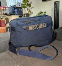 Moschino Crossbody Messenger Bag Letters Vintage
