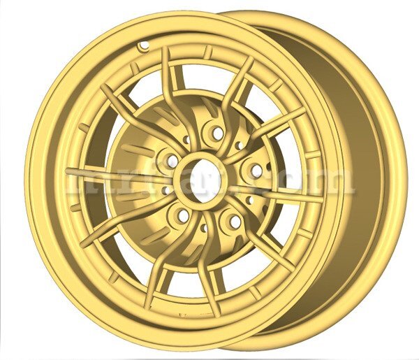 Ferrari 246 GT GTS Gold Campagnola Style 14" Wheel Set 4 Pcs New