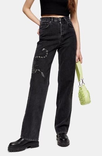 Topshop Crystal Scorpion Runway Wide 