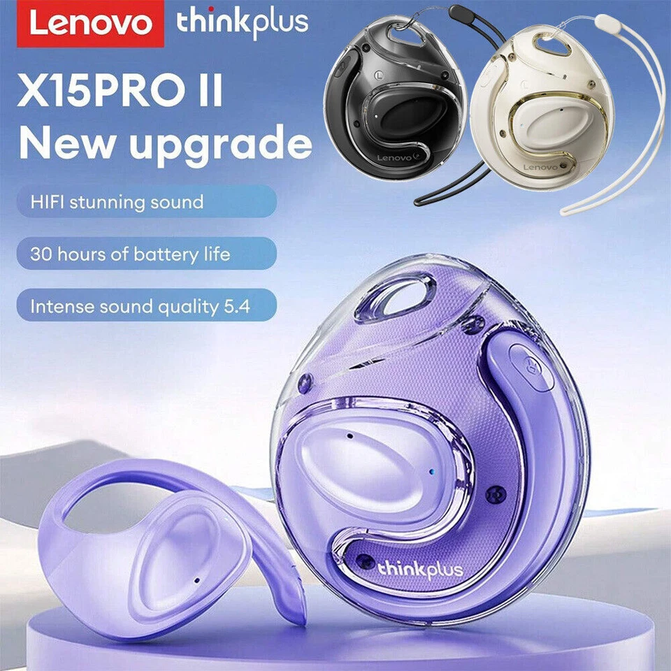 Thinkplus X15 Pro 2nd Gen Earbud Open Ear Hook Sport Bluetooth 5.4 Earphone HOT！ - Image 2 of 4