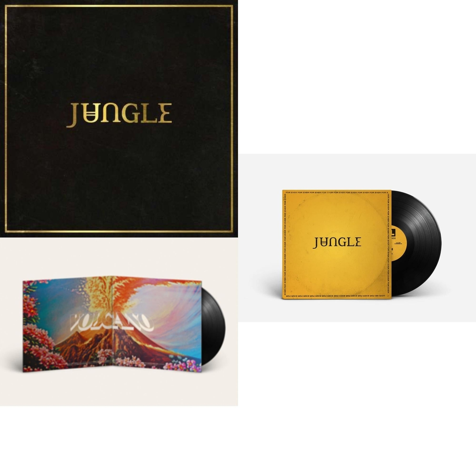 Jungle - Jungle & Volcano & For Ever [New LP Vinyl Bundle]