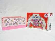 Sanrio Hello Kitty 50th Foldable Storage Box  B6 Zipper Case Set Pink Japan