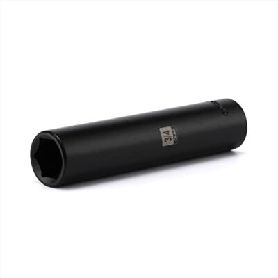 1/2 Inch Drive Extra Long Deep Impact Socket 3/4 Inch Crmo Sae 6 Point Extra Dee