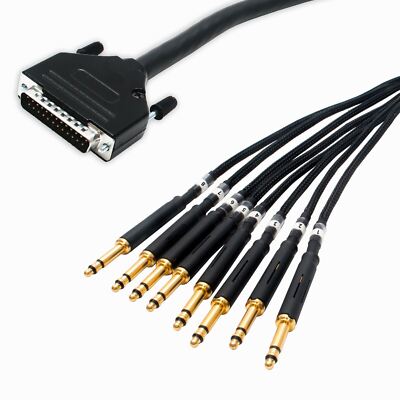 25 Pin D Sub to Neutrik 4.4mm TT Bantam Jacks. Serial db-25 MOGAMI Multicore