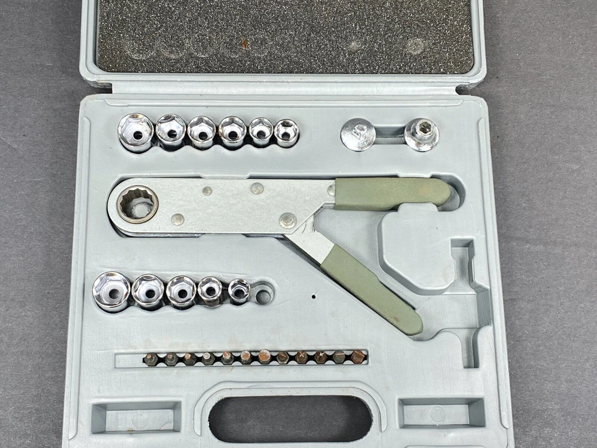 Vintage Power Wrench Squeeze Handle Wrench with 1 4 Drive Adaptor