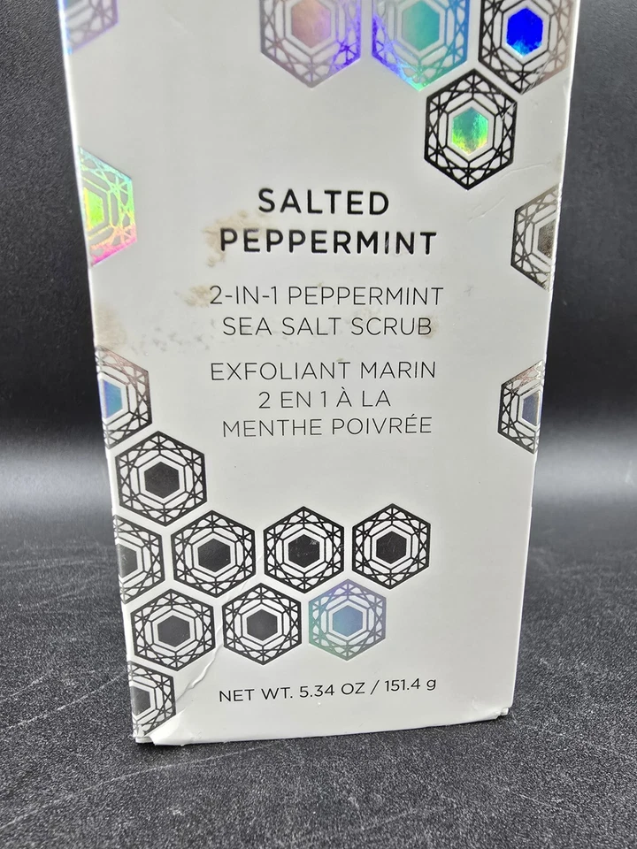 Cosmedix Salted Peppermint Sea Salt Scrub 5.34 OZ Sealed - Image 2 of 4