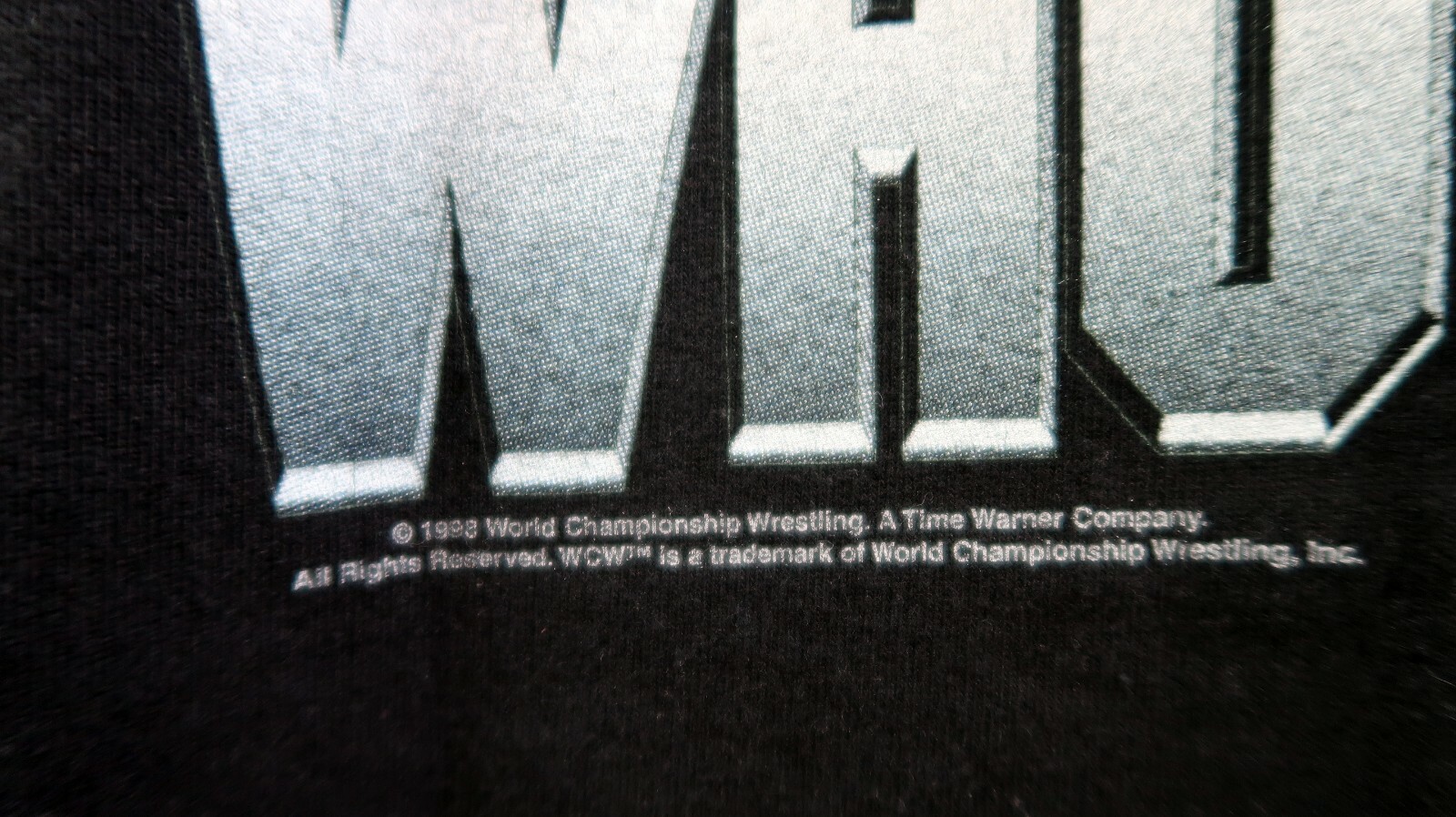 90s vintage WCW T Shirt Wrestling WWE WWF1998 Bill Goldberg LIQUID BLUE TEE image 6