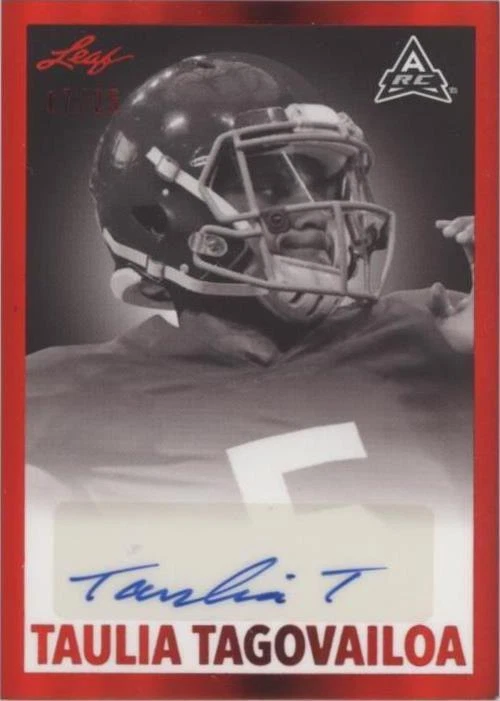 2021 Leaf Memories Taulia Tagovailoa #BW-TT1