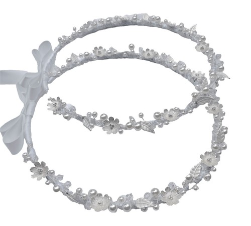 Elen Henderson‎ Crystal Silver White Blush Pearl Rhinestone 