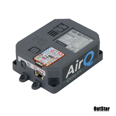 M5Stack AirQ Air Quality Monitor Programmable 1.54-in EINK Screen w/Battery