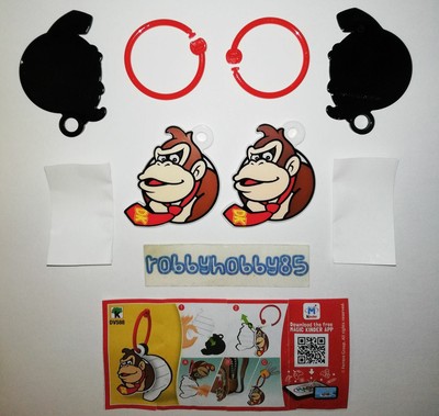 DV588 KEYCHAIN + VARIANT + 2 BPZ KINDER JOY ITALY 2020 SUPER MARIO