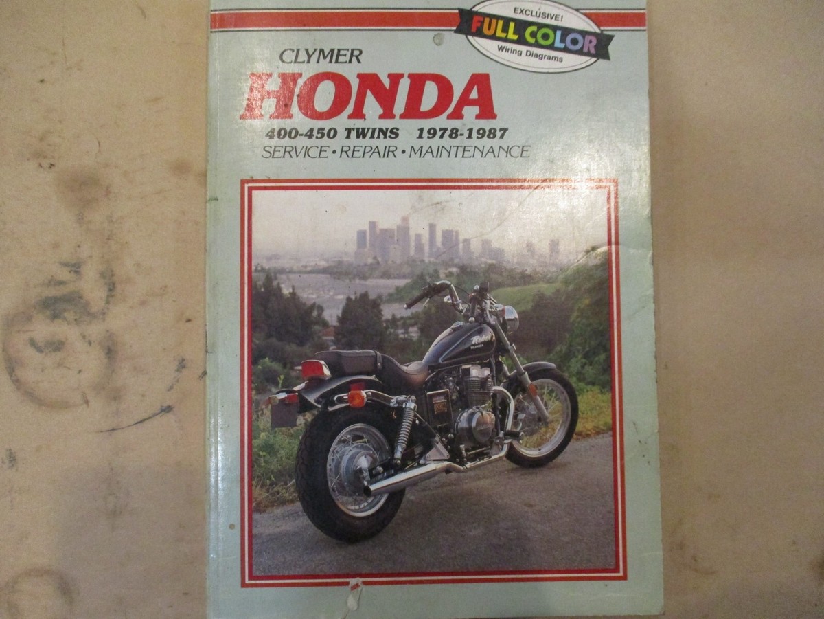 Clymer Service Repair Manual For Honda 400-450cc Twins (1978-1987) - M334, 448 Pages