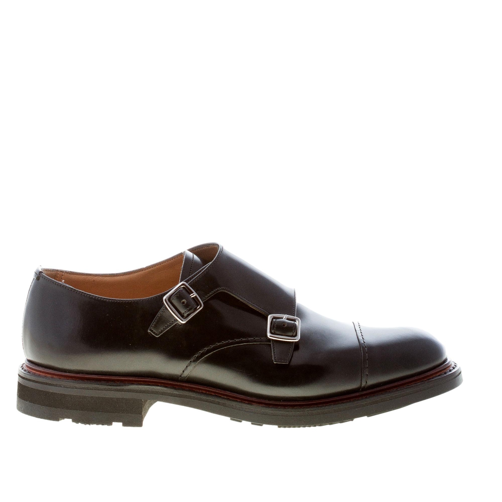 CHURCHS herren schuhe WADERBRIDGE schwarz poliertes leder monk strap Goodyear