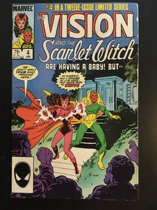 Vision And The Scarlet Witch 4 1986 Wandavision Disney Tv Fn Cover Stress Ebay