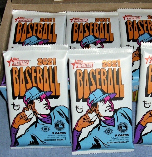 2021 Topps Heritage Unopened Factory Sealed Hobby Edition 4-pack Lot
