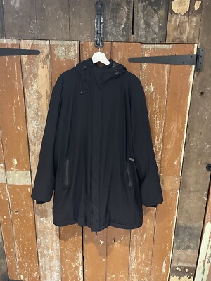 Lindbergh White Puffer Jacket Coat Black Full Zip Hooded Men's Chest 34''