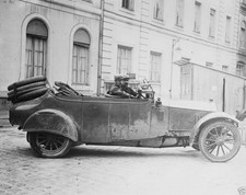German army Mercedes staff car captured by French troops World War I 8x10 Photo