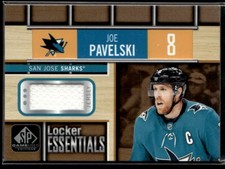 2018-19 SP Game Used Locker Essentials Joe Pavelski #LE-JP