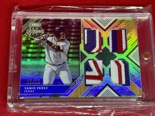 2017 Panini Elite Extra Quad Patch 5/10 Yanio Perez!!🔥 Patch 🤯