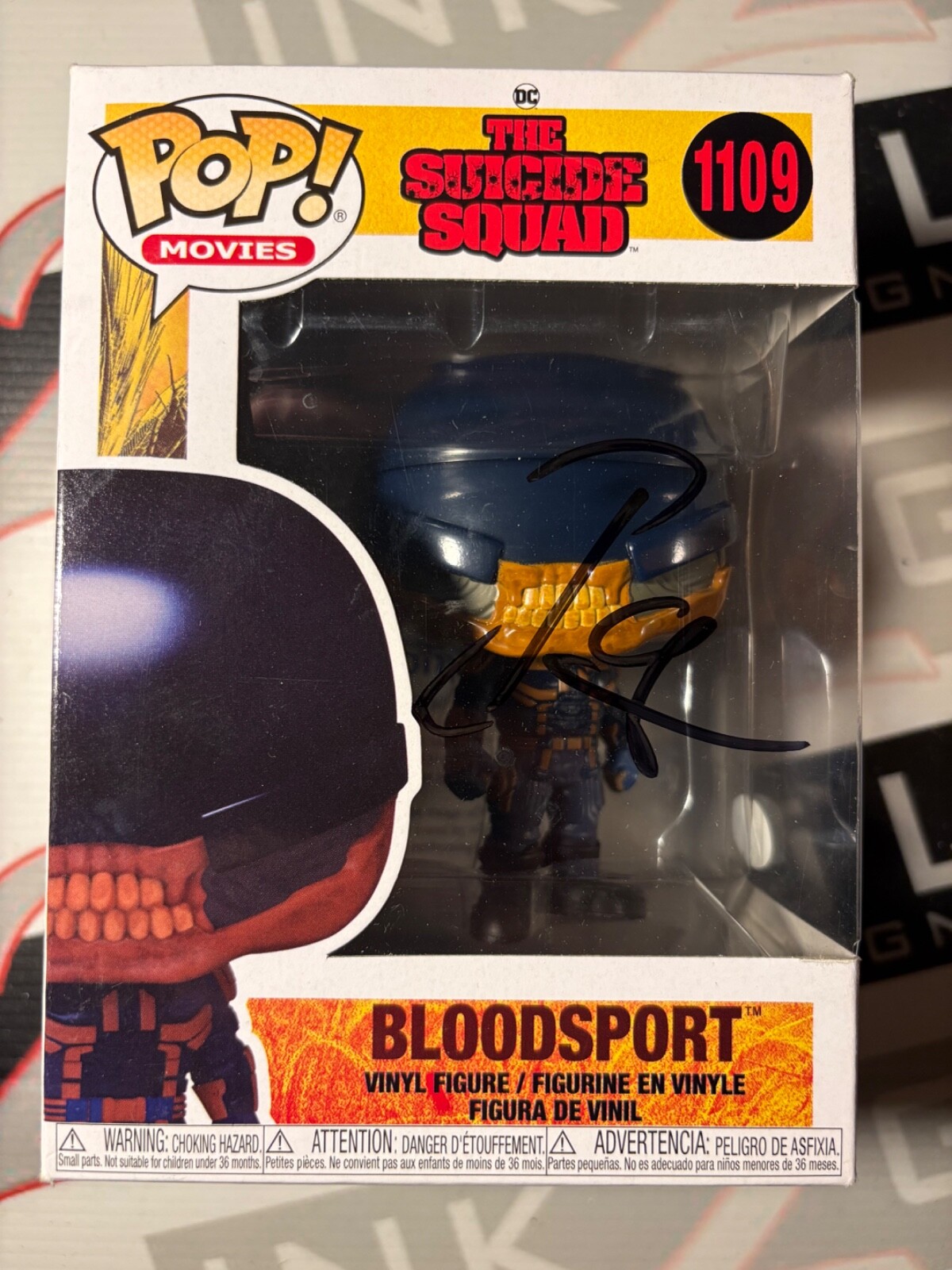 Funko Pop Bloodsport firmado por Idris Elba! Autógrafo ACOA - Escuadrón Suicida DC Marvel