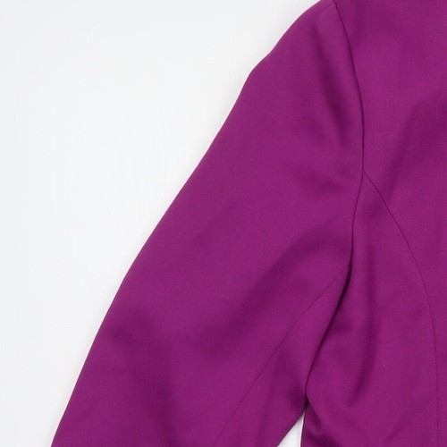 Elle London Womens Purple Jacket Blazer Size 16 - Picture 8 of 12