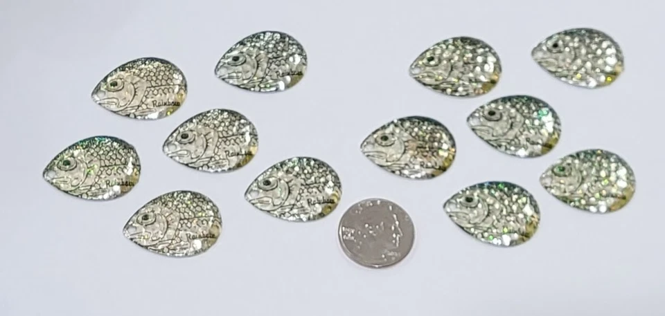 12 hojas Northland Tackle Rainbow Asst Colorado talla 4 pez cebo forraje vivo Foto 3 de 4