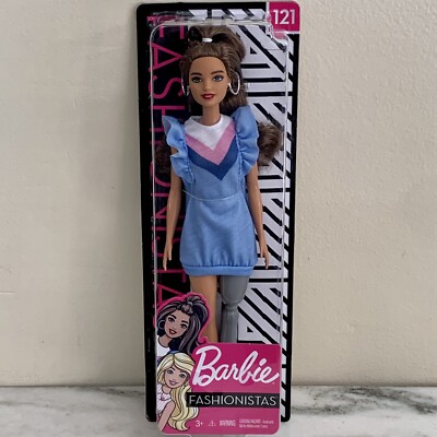 Barbie Fashionistas Doll #121 with Brown Hair and Prosthetic Leg