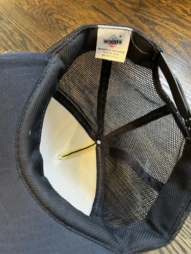 80's/90's Vintage Small Private Plane Airplane Trucker Mesh Snapback Cap Hat  image 4