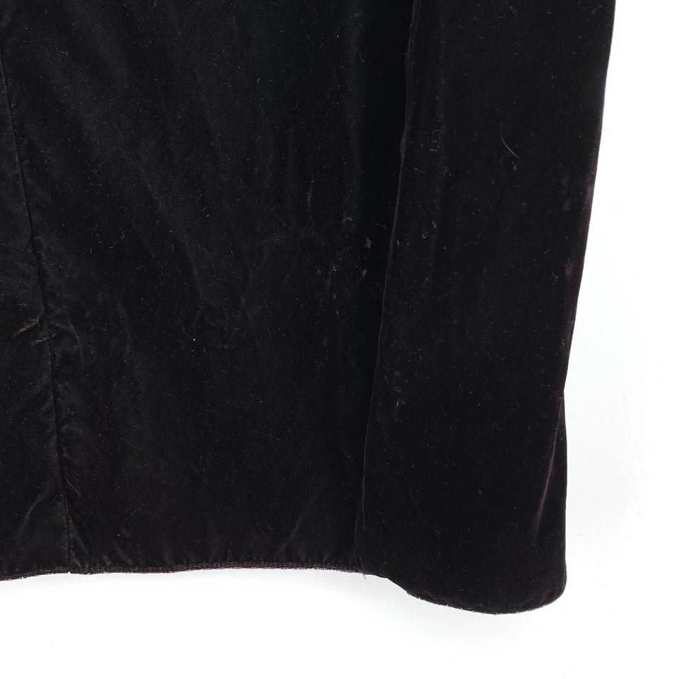 VTG 90s Alfred Angelo Formal Prom Dress Womens Sz XL Black Velvet White Satin - Image 4 of 4