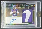 2024 Panini One J.J. McCarthy Big One Signatures /10 #213 RC Auto Vikings