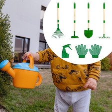 6 Pieces Kids Gardening Tools Set Outdoor Digging Weed Toys with Gloves