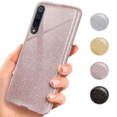 Handy Hülle Glitzer Schutzhülle Dünn Silikon Case Cover Tasche Damen Etui Bumper