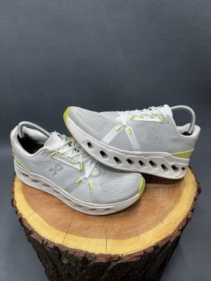 On Cloudeclipse Woman s 9.5 White and Lime Yellow, Good Condition!