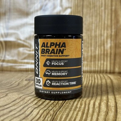 Onnit Alpha Brain Daily Cognitive Support 30 Capsules Dietary Supplement