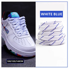 New Shoelaces for Sneakers Flat Shoelace Original Twill Two-Tone Pattern Premium