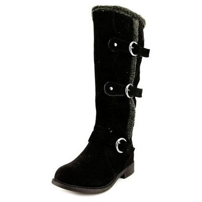 NWOT Bucco 7.5 Suvega Faux Shearling Buckle Boots Black 125731