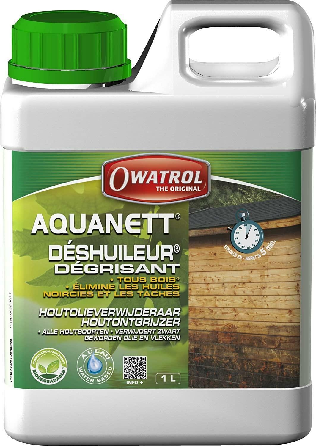 OWATROL AQUANETT 1 LT ELIMINA GLI OLI DAL LEGNO