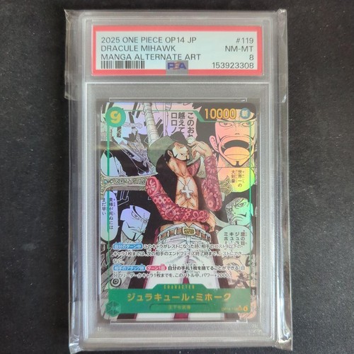 Dracule Mihawk (Manga) graded PSA 8 for sale on eBay
