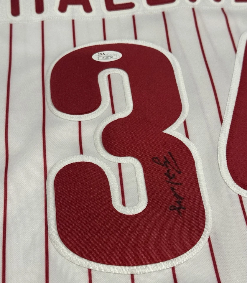 ROY HALLADAY SIGNED #34 PHILADELPHIA PHILLIES JERSEY JSA LOA RARE - Image 2 of 3