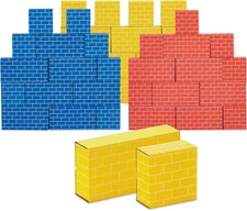 at Play Heavy Duty Jumbo Cardboard Building Blocks, 40 Pack, Large and Medium To