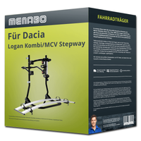 Menabo FahrradträGer Cobra Schwarz/Silber FüR Dacia Logan Kombi/Mcv Stepway II